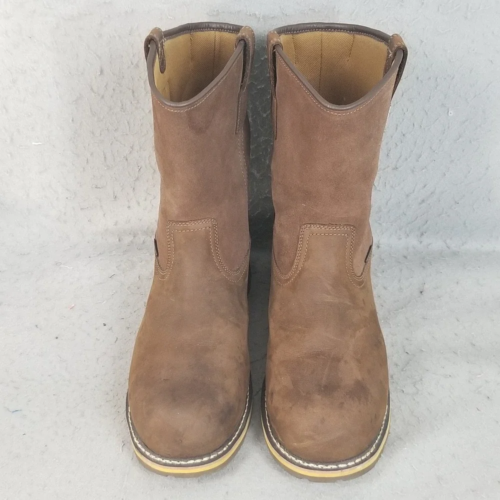 Carhartt Work Boots Mens 15 Brown CMP1453 Wellington Waterproof Safety Toe EH W